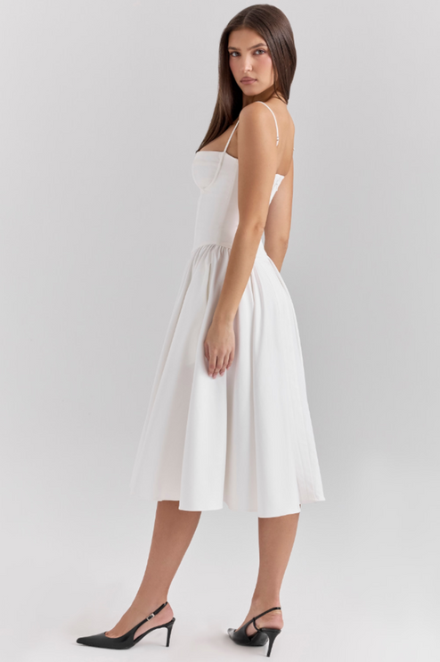 Women Sweetheart Neck Midi Dress with Side Pockets Midi Dress - product image 36