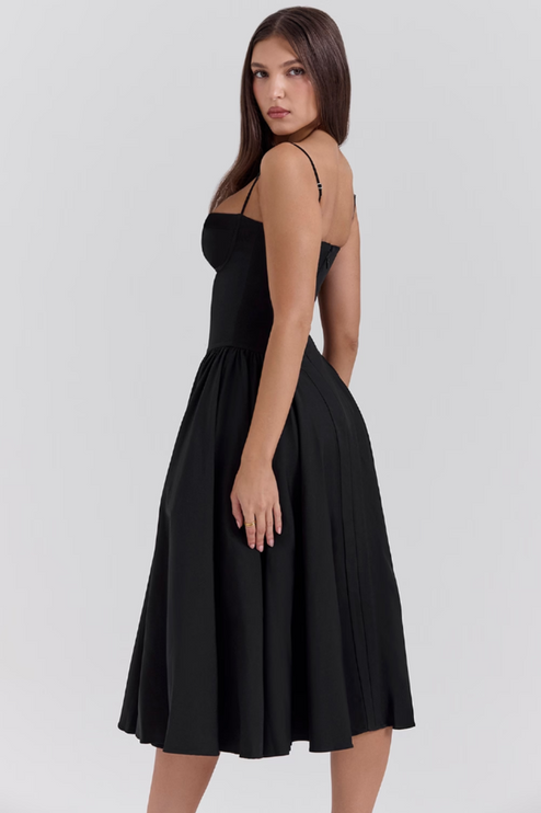 Women Sweetheart Neck Midi Dress with Side Pockets Midi Dress - product image 40