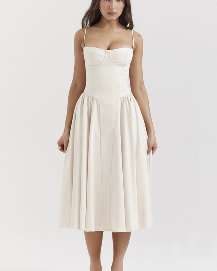 Women Sweetheart Neck Midi Dress with Pockets Midi Dress - product image 15