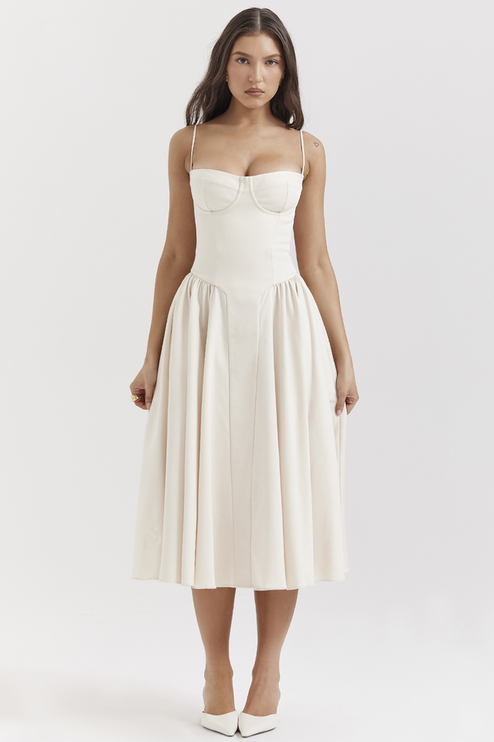 Women Sweetheart Neck Midi Dress with Pockets Midi Dress - product image 15