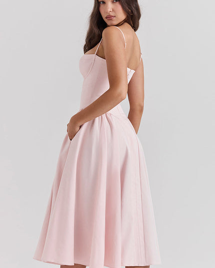 Women Sweetheart Neck Midi Dress with Pockets Midi Dress - product image 24