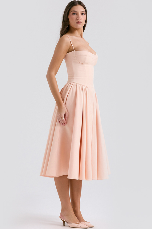 Women Sweetheart Neck Midi Dress with Pockets Midi Dress - product image 28