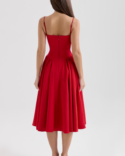 Women Sweetheart Neck Midi Dress with Pockets Midi Dress - product image 33