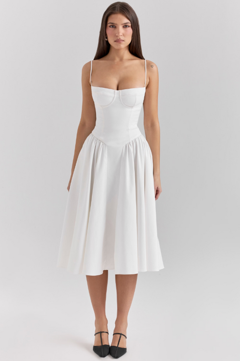 Women Sweetheart Neck Midi Dress with Pockets Midi Dress - product image 34