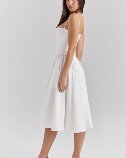 Women Sweetheart Neck Midi Dress with Pockets Midi Dress - product image 36