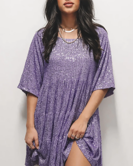 My Queen Sequin Baby Doll Dress | Dress In Beauty