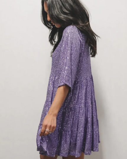My Queen Sequin Baby Doll Dress | Dress In Beauty