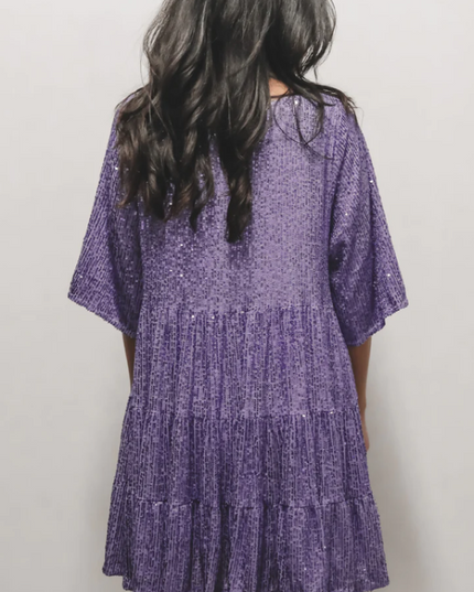 My Queen Sequin Baby Doll Dress | Dress In Beauty