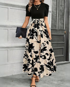 Floral Beige Noir / S